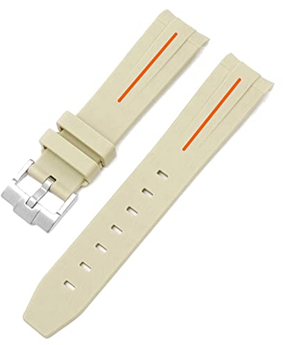 Tyogeephy Straps Compatible with Omega X Joint MoonSwatch 20mm Curved End Strap, Soft Sport Watch Strap Replacement Wristbands for Rolex 20mm for Women Men