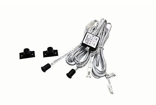 Llzzy Interruptor de sensor de movimiento infrarrojo, CC 5-24 V, interruptor de sensor cerrado para puerta de armario (para puerta doble)