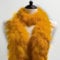 Kopper-24 Federboa, ca. 180 cm Länge, Hergestellt aus echten gefärbten Federn - Perfektes Kostüm-Accessoire, Charleston, 20er Jahre, Flapper, Karneval, Mottoparty, Basteln, Deko (Orange)