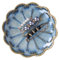 ALXBSONE Plato de joyería con forma de hoja de loto para anillos, bandeja de baratijas, cuenco de cerámica, placa decorativa (pétalos azules)