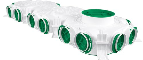 SYSTERM Verteilerkasten DN 160/200-16x75, Zubehör für Rekuperation, Lüftung, Heizung, HVAC, HLK-System, Wärmerückgewinnung, Belüftung, Verteilerkasten, Luftverteiler Lüftungsanlage 75mm