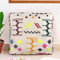 The Moroccan Boho Bodenkissenbezug – Kelim quadratischer Ottoman-Pouf marokkanisches Bodenkissen – Yoga-Kissen, Meditationskissen – große Bodenkissen und Kissen, arabische Bodensitzfläche für