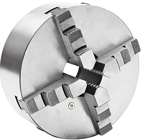 Genérico Mandril de Torno autocentrante de 4 mordazas 200 mm Acero,Abrazaderas y tornillos-146712