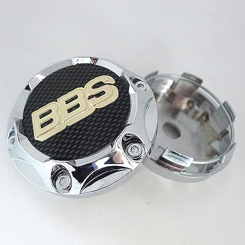 HBANMK 4 Stück Nabendeckel für BBS 68mm, Radnabenkappen Auto Radnabenabdeckung, Staubdicht Wasserdicht Radnabendeckel Nabenkappen Felgendeckel Felgenkappen,A