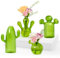 XXXFLOWER 4 vasi di vetro a forma di cactus, per tagliare le piante, terrario da tavolo, vasi, vasi per piante idroponiche, per decorazione da tavolo, festa di nozze, soggiorno, regalo per la festa
