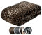 liebling Cashmere Decke, Wohndecke, Kuscheldecke, Motiv: Leopard, 100% Polyester - Mikrofaser, 150 x 200 cm, Farbe: braun