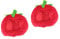 TOYANDONA Plüschhut Obst 2 Stück Tomaten Kopfbedeckung Hutkappen Plüsch Obst Mütze Obst Kostüm Kopfbedeckung Lustige Plüsch Tomaten Obst Themenparty Obst Kostüm Kopfbedeckung Party Kopfbedeckung