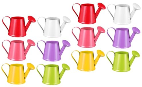 Yardenfun 12 STK Mini-Gießkanne Herren Gießkanne für Kinder Blechgießkanne Blumenwassertopf Junge Mini gießkanne Kinder giesskanne gartendeko Mini-Hausdekoration Dekorative Gießkanne Eisen