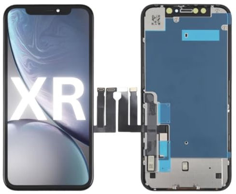 ETech61 Screen for iPhone XR LCD Replacement 6.1''Touch Screen Digitizer Frame Assembly Model A1984 A2105 A2106 A2107 A2108 Premium Quality