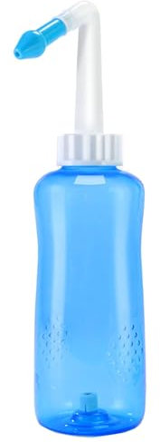 Neti Pot Sinus Rinse Bottle, 10 oz Sinus Rinsing Nasal Irrigation Nose Wash Cleaner Bottle for Adult Kids, Nose Care and Moisturizing Device for Natural Sinus Relief