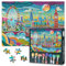 City Puzzles for Adults 1000 Pieces Colorful London City Jigsaw Puzzles 1000 Pieces Impossible Puzzle for Adults, Difficult Situation Puzzle, 19.5 x 27.5 Inch