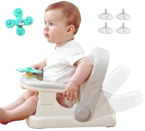 CuddoBaby Baby-Badewannensitz, 3 Ebenen, Grau