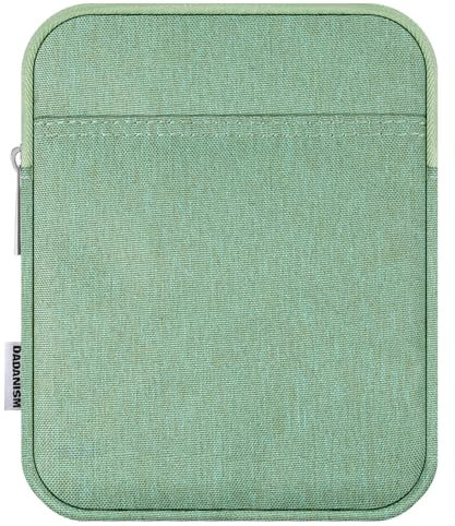 Dadanism 6-7 Inch Padded Sleeve for 7 Kindle Colorsoft Signature Edition and All-New Kindle Paperwhite, Protective Sleeve Pouch Bag Carrying Case for 6 Kindle/Kindle Oasis/Kobo E-Reader,Matcha Green