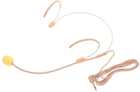 Kisangel Headset Mikrofon mit Mikrofon für Sprachverstärker Komfortabel und Zuverlässig aus Kunststoff und Eisen Geeignet für Live Auftritte und Vorträge