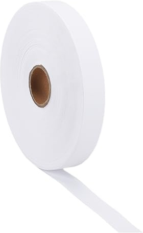 letsinstyle Etiquetas con Nombre para Ropa Blanca de 200 Yarda, Etiquetas de Tela En Blanco para Coser, 2.5cm, Personalizadas, para Coser con Nombre, Etiqueta de Tela Lavable para Planchar
