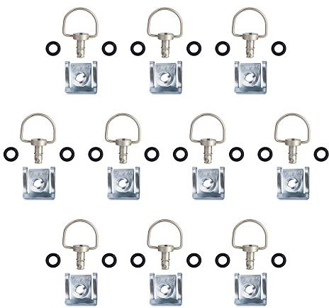 KIT 10 PEZZI VITI SGANCIO RAPIDO CARENA MOTO 17 mm. (Argento)