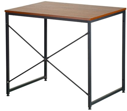 Special4You Tisch Boust Dark Brawn, Computertisch, Bürotisch, 80 x 60 x 72 cm, für Arbeitszimmer, Schlafzimmer, Wohnzimmer, vintagebraun-tintenschwarz