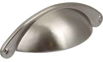 Satin Nickel Shaker Pull handle 64mm