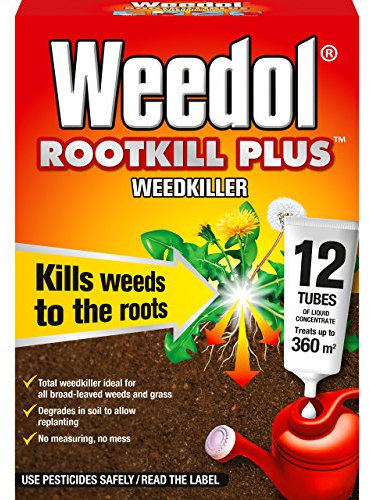 Weedol Rootkill Plus Liquid Concentrate Weedkiller Tubes, 12 Tubes