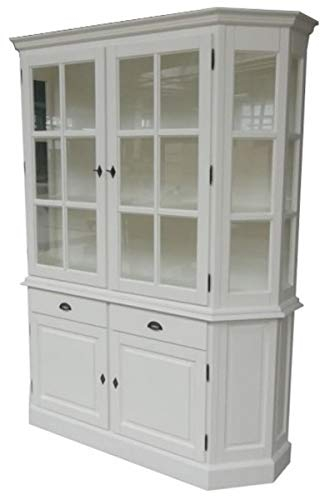 Casa Padrino Großer Shabby Chic Landhaus Stil Schrank mit 2 Türen und 2 Schubladen - Buffetschrank - Schrank Esszimmer