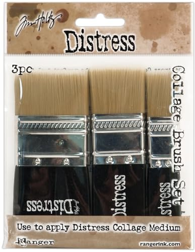 Ranger RGRTDA.50896 Ranger THoltz Distress Collage Brushes 3pc TH Distress Collage Brush