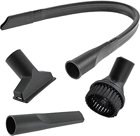 SPARES2GO Car Cleaning Valet Kit with Long Flexible Crevice Tool Compatible with Miele Vacuum Cleaner (35mm)