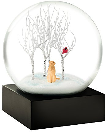 CoolSnowGlobes Labrador im Wald Schneekugel
