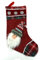 heimtexland Nikolausstiefel mit Plüschkopf Weihnachtsmann 35 cm zum Hängen Nikolausstrumpf Geschenkbeutel Nikolaus Weihnachten Dekostiefel Typ481