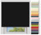 EFIXS Thermorollo Medium - 25 mm Welle - Breiten: 60-240 cm - Höhen bis 240 cm - Hier: 160 cm x 190 cm (Stoffbreite x Höhe) - schwarz (069) - Hitzeschutzrollo - Verdunklungsrollo