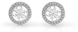GUESS PAVE 4G LOGO STUDS (RH), silber(silver), Gr. N