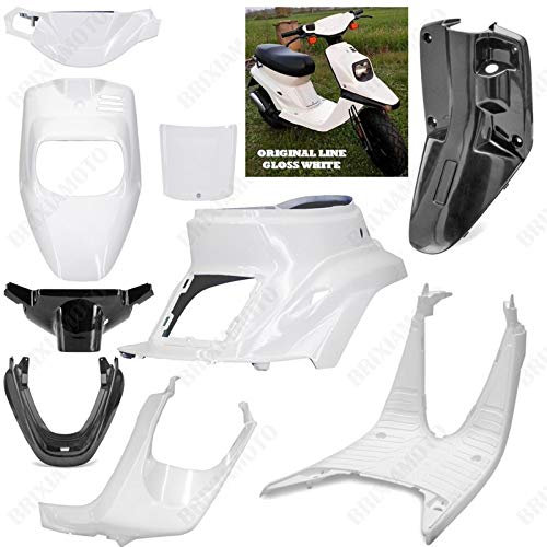 KIT 6 SCOCCHE BIANCO + 3 NERO NEUTRO COMPATIBILE CON MBK BOOSTER SPIRIT BW'S ORIGINAL '88/'03