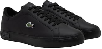 Lacoste Herren Low-Top Sneaker Sneaker, Schwarz/Schwarz, 43 EU