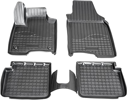 Recambo 3D Premium Gummi Fußmatten passend für FIAT Panda | ab BJ 2012- | passgenau mit Rand