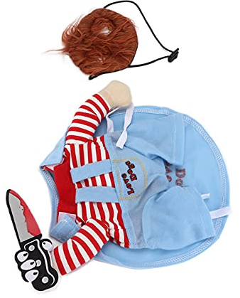 Hunde-Cosplay-Kostüm, die Aufmerksamkeit der Leute auf sich ziehen Neuartige Hundebekleidung für Party für Halloween zu Weihnachten für Cosplay für kleine und mittelgroße Hunde(default)