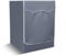 WISCLASS Funda para lavadora de exterior para las lavadoras, impermeable, protección UV para carga frontal lavadoras y secadoras, 60 x 64 x 85 cm, gris