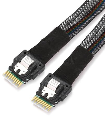 ChenYang CY SFF-8654 4i 38Pin Host Stecker auf SFF-8654 38Pin Stecker PCI-E Slimline SAS Zielkabel 40cm