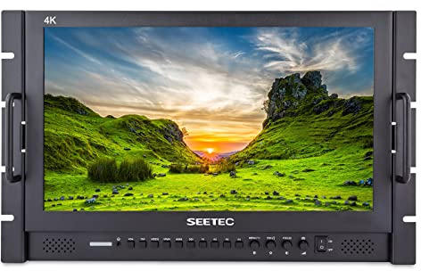 SEETEC P173-9HSD-RM 17.3 7RU Rack Mount Broadcast LCD Director Monitor with 3G-SDI HDMI YPbPr Input and Output Full HD 1920×1080