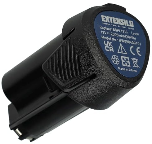 EXTENSILO Batterie Remplacement pour Ryobi BSPL1213 pour Outil électrique (2500 mAh, Li-ION, 12 V)