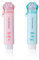 LEEQ Einziehbare Radiergummis - 2 Stück Katzenpfoten Radiergummi für Kinder, Push-Pull für Studenten, Schreiben, Büro, Schulbedarf (Blau+Pink)