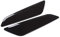 Nonuinz Auto Heckspoiler Carbon-Faser-Seitenspoiler Luftstrom-Fender-Grill-Auslass-Einlass-Entlüftungs-Abdeckung Für BMW 5er G30 G31 2017 2018 (Farbe: Schwarz)
