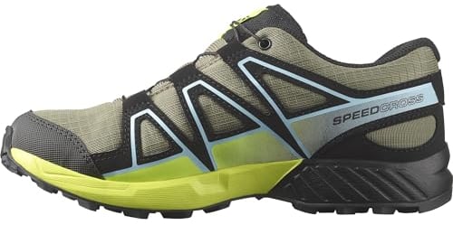 Salomon Speedcross Climasalomon wasserdichte Unisex Kinder-Multisportschuhe, Outdoor-bereit, Grip, Praktischer Komfort, Deep Lichen Green, 39