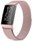 Tobfit für Fitbit Charge 4 Armband, Fitbit Charge 3 Armband für Herren Damen, Metall Verstellbarer Edelstahl Handgelenk Ersatz Armband Kompatibel für Fitbit Charge 4/Fitbit Charge 3(Small,Rosa)