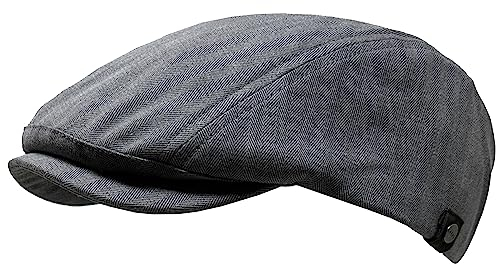 WEROR Herren Schiebermütze Flatcap Schirmmütze Cap Mütze WEROR-416.1 (57-58, Grau)