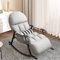 Schaukelstuhl Wohnzimmer, Stillsessel schaukelstuhl mit Verstellbares Fussteil und RüCkenlehne, Schaukelsessel mit Liegefunktion, Schaukelstühle Schaukelliege Wohnzimmer und Schlafzimmer (Gray)