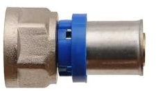 Raccordo dritto femmina a pressare per multistrato - Diametro 26X1