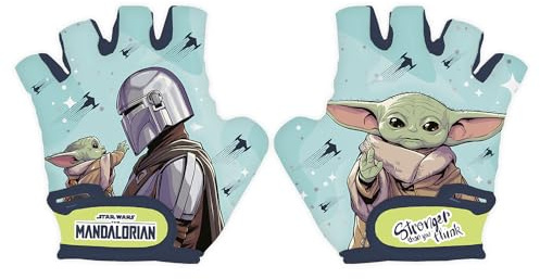 Seven Polska Star Wars Fahrradhandschuhe The Mandalorian, Größe XS, fingerloser Schutz-Handschuh