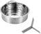Stainless Steel Steam Baskets Rack with Divider Pressure Cooker Accessories Trio Separator Set Steamer