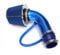 GIONAR Universal Air Intake Filter Kit, Car Mods Air Intake Filter, Blue Alumimum Pipe Hose Cone Air Intake Filter Kit, Cold Air Intake Filter for Car Automobile Racing, 76mm/3inch