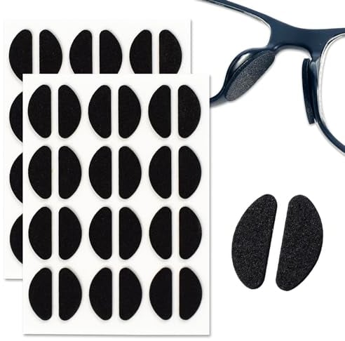 Nasenpads Brille Selbstklebend 24 Paar Antirutsch Pads Brillen Nasenpads Weicher Brillenpads Nasenschutz für Brille Sonnenbrillen