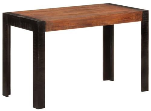 LAPOOH Esstisch Honigbraun 120x60x76 cm Massivholz Mango, Esszimmertisch, Baumkantentisch, Dining Tables, Esszimmermöbel, Küchentisch - 356292